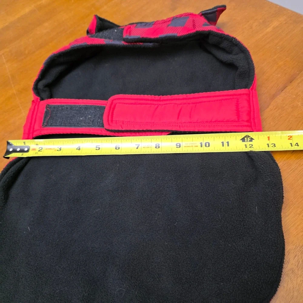 Frisco Large Small to Medium Dog Red Buffalo Plaid Puffer Dog‎ Coat Winter Vest